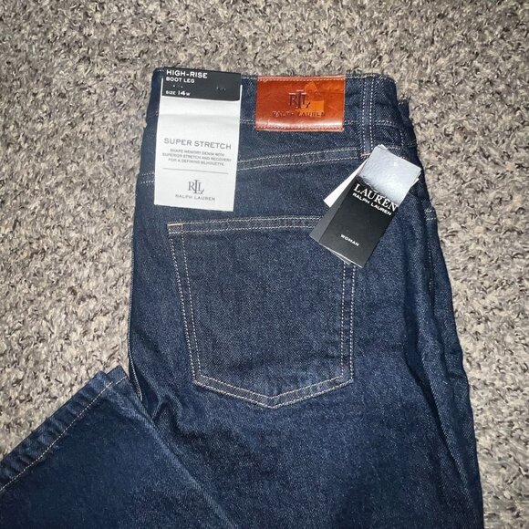 RALPH LAUREN Ladies High Rise Boot Leg Jeans - Picture 1 of 6